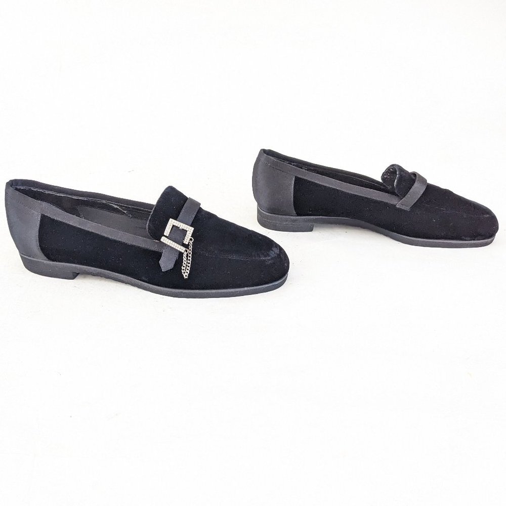 π€ Beverly Feldman Velvet Loafers Size 9 π€ - Picture 2 of 12